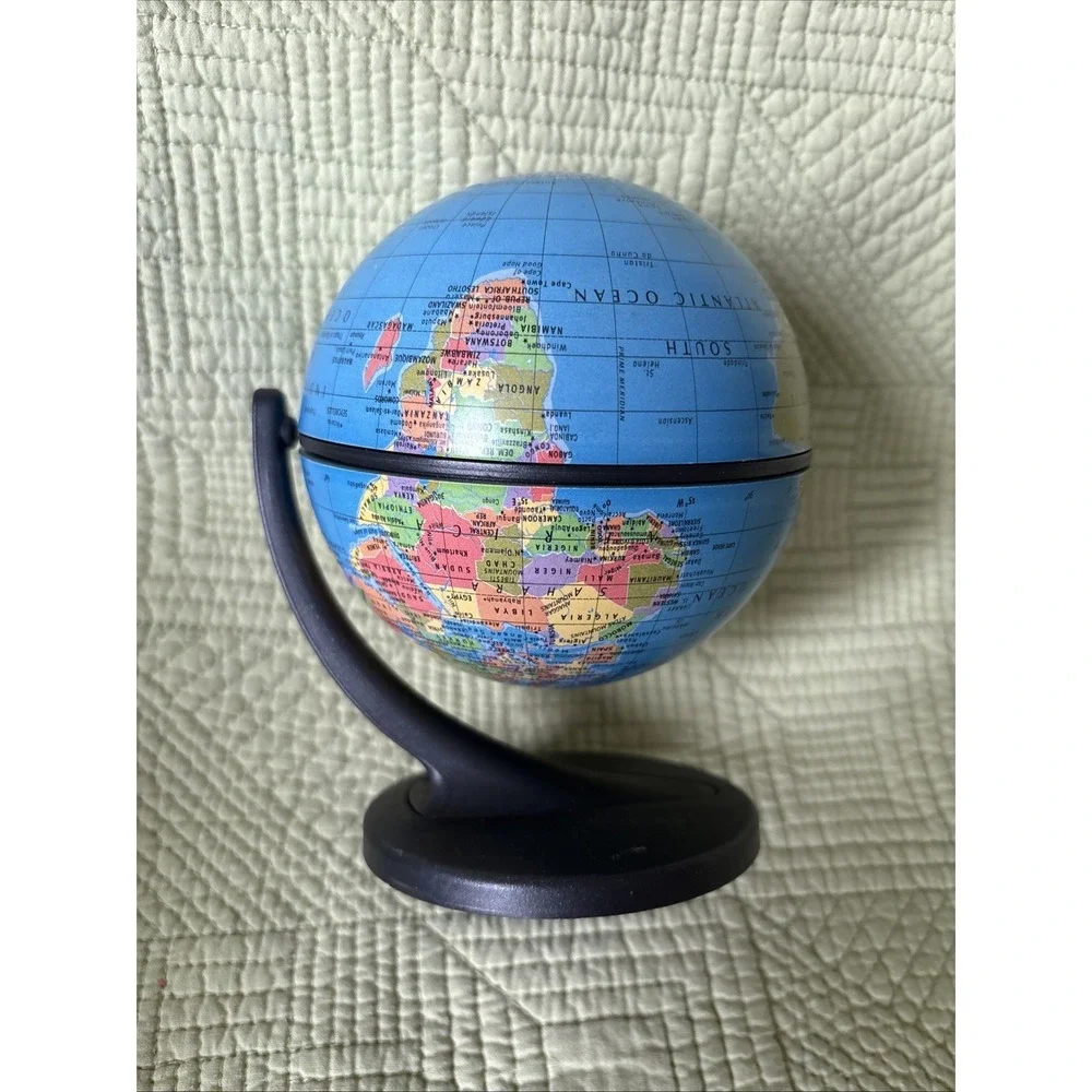 Replogle Desk Size Mini Globe 2001 World 6'' Educational Map Decor